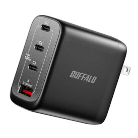 バッファロー 充電器 100W USB4ポート PD対応 PSE適合 BSACPD10005C4BK