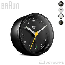 《全4色》BRAUN BC12 アナログアラームクロック 【ブラウン デザイン雑貨 デスククロック ベッドサイド 目覚まし時計 ドイツ 置き時計 置時計 Classic Analog Alarm Clock ラウンドシェイプモデル】