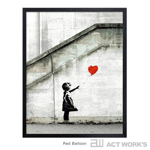 楽天市場】《全3種》Banksy アートフレーム 43×53cm Molotov/Red