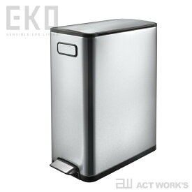 EKO エコフライ ステップビン 30L EK9377 ゴミ箱 【デザイン雑貨 省スペース キッチン雑貨 台所 インテリア ステンレス トラッシュカン オフィス 事務所 お引越し】☆ この商品はメーカーより直送いたします。※ 納期は受注後のご連絡になります。