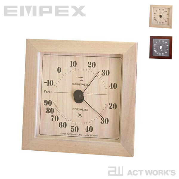 《全2色》EMPEX フォレ 温・湿度計 温湿度計 