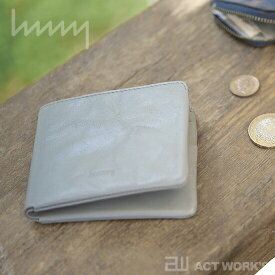 《全4色》hmny casual 財布 W-012 レザー　【シンプル デザイン 皮革 お札入れ カード入れ カードケース ウォレット 日本製 オサイフ】