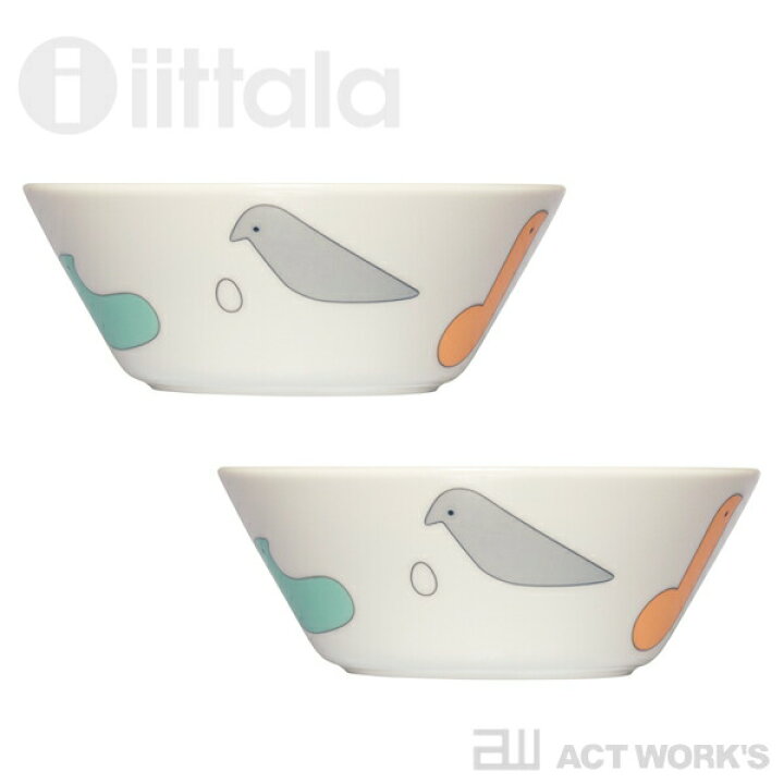 楽天市場】iittala×mina perhonen バード ボウル ペアセット 15cm 2021 