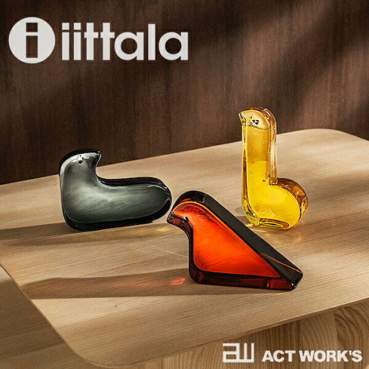 楽天市場】《全3種》iittala×mina perhonen ガラスバード レモン 