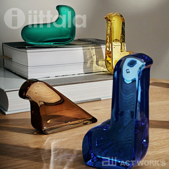 楽天市場】《全3種》iittala×mina perhonen ガラスバード ブルー 