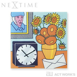 NEXTIME Go Van Go 壁掛け時計 【デザイン雑貨 ウォールクロック スタイリッシュ インテアリア 北欧 ナチュラル リビング ダイニング キッチン オフィス 店舗】