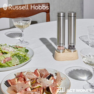 《全2色》RussellHobbs電動ペッパーミルソルト&ペッパーミニ7932JP/7932JP-BK