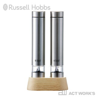 《全2色》RussellHobbs電動ペッパーミルソルト&ペッパーミニ7932JP/7932JP-BK