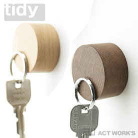 《全2色》tidy（ティディ） テラモト マグネットキーパー Magnet Keyper 【マグネット式 キーホルダー メモ クリップ デザイン雑貨 収納 磁石】