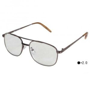 シニアグラス 老眼鏡 細縁 おしゃれ ERI-01 +2.0