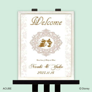 【Disneyzone】ウェルカムボード ブライダル ウェディング プリム ディズニー ウエディング bridal ウエルカムボード【ミッキー＆ミニー】