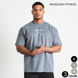 ヴァンキッシュ フィットネス VANQUISH TSP LONDON OVERSIZED T SHIRT ロゴ オーバーサイズ Tシャツ 筋トレ ジム トレーニング ウエア 正規品