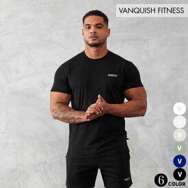 ヴァンキッシュ フィットネス VANQUISH ESSENTIAL SLIM FIT SHORT SLEEVE T SHIRT メンズ スリムフィット Tシャツ 筋トレ ジム トレーニング ウエア 正規品