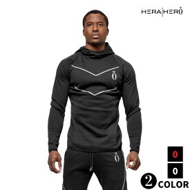 HERA HERO ヘラヒーロー Arrow Hoodie フィットネス トレーニングウェア メンズ パーカー