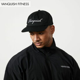 ヴァンキッシュ フィットネス VANQUISH ロゴ SIGNATURE BLACK CAP ロゴ ベースボール キャップ 帽子 正規品