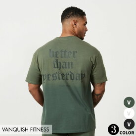 ヴァンキッシュ フィットネス VANQUISH SUN-FADED OVERSIZED T SHIRT ロゴ オーバーサイズ Tシャツ 筋トレ ジム トレーニング ウエア 正規品