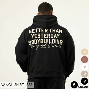@LbVtBbglX VANQUISH BODYBUILDING BOXY OVERSIZED PULLOVER HOODIE I[o[TCY p[J[ X|[cEGA Ki