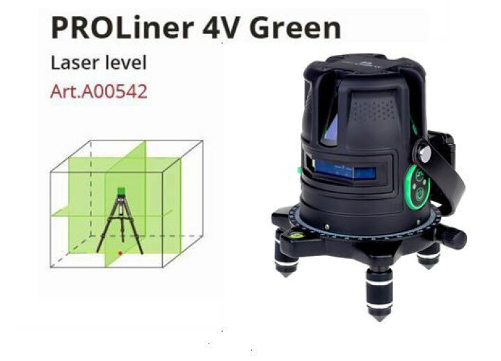 楽天市場】5％OFF グリーンレーザー墨出し器 プロライナー4V1Hロング 