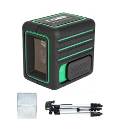 5%OFF グリーン レーザー墨出し器 キューブミニ 1V1H プロ センターポール式三脚付き 受光器（別売りLR60G or LM70)対応 レーザーレベル オートラインレーザー レーザーライン 墨出しレーザー 墨出し機 墨出器 レーザー水平器 マキタ シンワ KDS タジマ ボッシュ