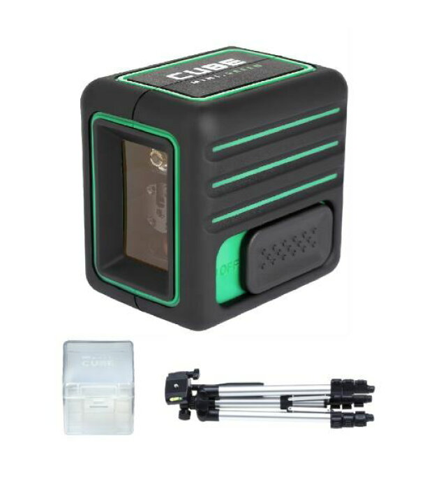 楽天市場】5%OFF グリーン レーザー墨出し器 キューブミニ 1V1H プロ 