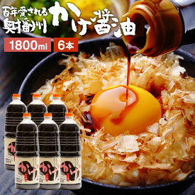 ＼極上の卵かけごはん／ かけ醤油 1.8L×6本 セット 送料無料 足立醸造 醤油 しょうゆ かけしょうゆ 甘口 甘口醤油 うまくち 国産 調味料 だし醤油 だし入り 出汁醤油 万能醤油 甘い だししょうゆ ギフト たまごかけご飯 卵かけごはん タレ あす楽