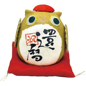 お返し 内祝い ギフト人形 長寿の祝いふくろう還暦006-482A 新築 お礼 引越し 志 仏事 送料無料