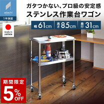 楽天市場】キッチン 作業台 ステンレス（キャスター（有/無 