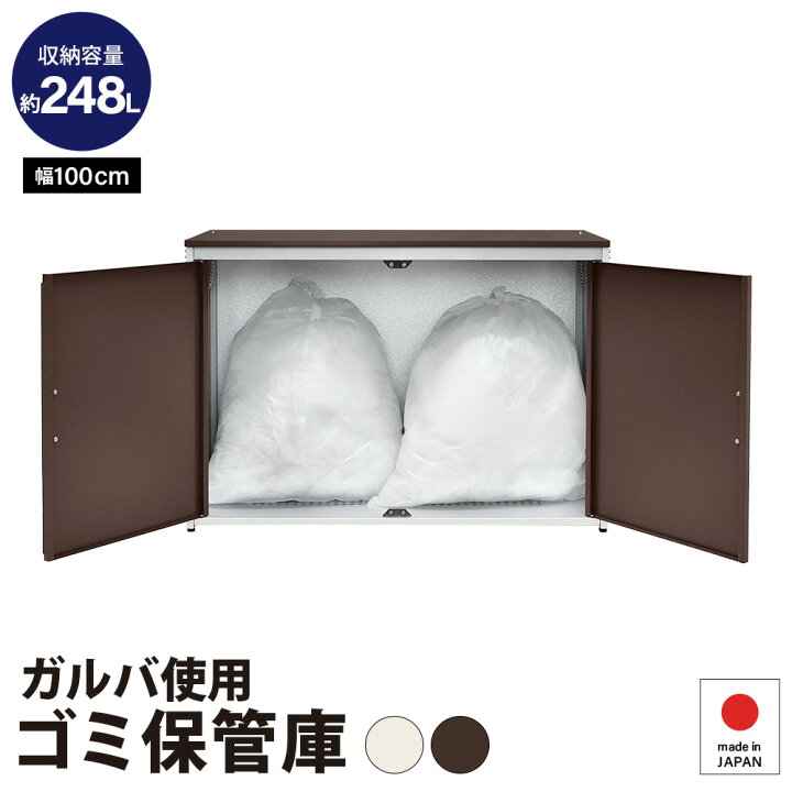 楽天市場】ガルバ使用ゴミ収納庫 ゴミストッカー ダンボール 段ボール 