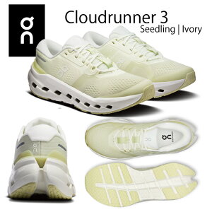 NEW on �I�� ���f�B�[�X�V���[�Y �����j���O�V���[�Y Cloudrunner 3(���f�B�[�X �����j���O�V���[�Y) 3WG10054723 �J���[�FSeedling/Ivory
