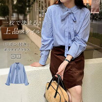 楽天市場】ネクタイ付き（シャツ・ブラウス｜トップス）：レディース 