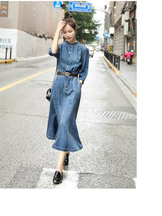 ETEREVEデニム DENIM マーメイドワンピース オフショル エテレーヴ 