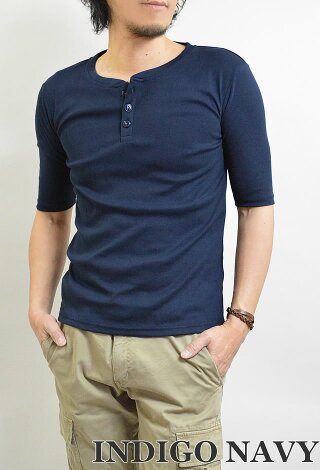 ◆まとめ割【ヘンリーネック】ヘンリーネックTシャツメンズ5分袖Tシャツ/五分袖/半袖/無地MEN'ST-SHIRTScutsew半袖Tシャツ半そでカットソーティーシャツ白M-XL(LL)送料無料10P11Mar16