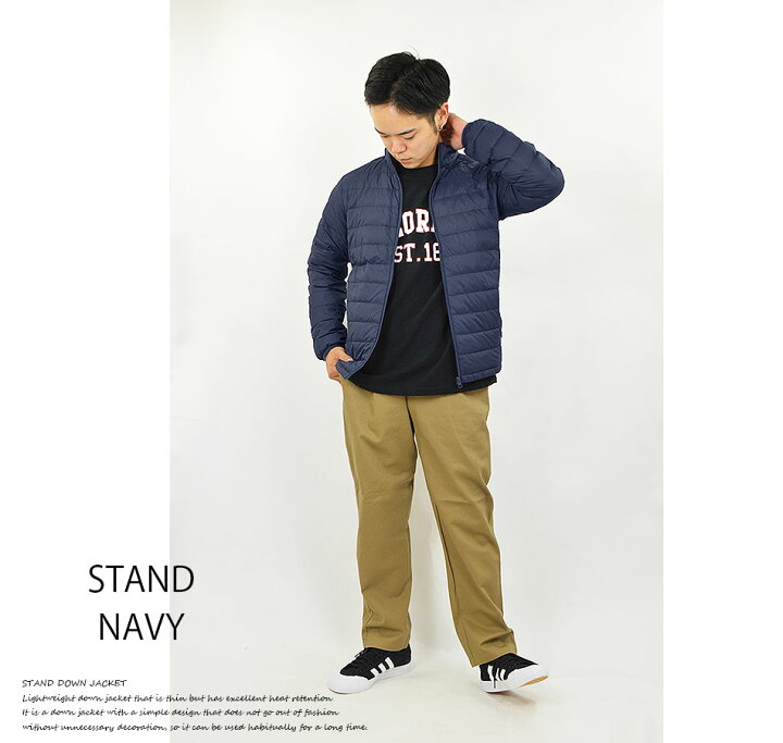 楽天市場 ダウンジャケット メンズ 細身 タイト インナーダウン 軽量 暖かい 薄手 ライトダウンジャケット スタンドカラー ジップアップ クルーネック 釦 リアルダウン 防寒 暖かい ダウン ジャケット 軽い 薄い 無地 暖か 軽量ダウン 重ね着 アウトドア 送料無料 沖縄