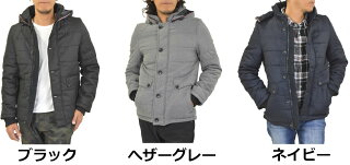 ダウンジャケットメンズ中綿ジャケットウールタッチ撥水加工フード取り外し可フェイクウール中綿ダウンジャケットパイピング軽量保温無地中綿入りブルゾンジャンパー防寒着カジュアル暖かいアウター冬物秋冬黒グレーネイビー