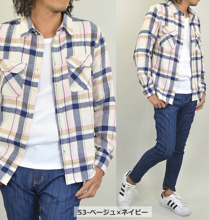 楽天市場 ネルシャツ チェックシャツ メンズ エコ チェック柄 ウエスタンシャツ フランネルシャツ 長袖 秋服 秋物 秋 冬 タータンチェック シャツ ネル ワークシャツ チェックネルシャツ チェック アメカジ 腰巻き コーデ トップス メール便 送料無料 アダマス