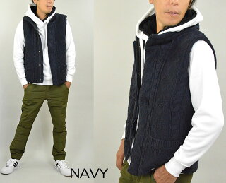 楽天市場 ダウンベスト メンズ 中綿ベスト ニットベスト ケーブル編み スタンド衿 ハイネック ケーブル ニット 暖 中綿 フェイクダウンベスト 暖かい 秋 冬 春 メンズファッション おしゃれ アダマス ファッション 小物