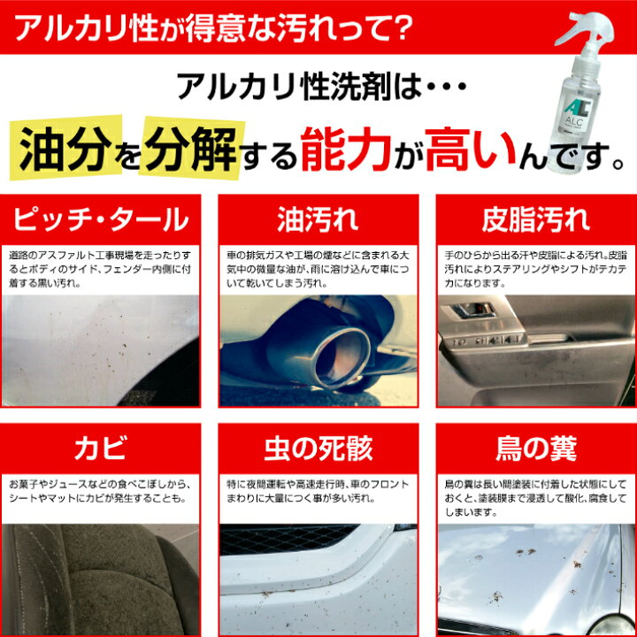 楽天市場 洗車ブラシがセットに 汚れ落とし 車 Alc 100ml 4本 ディティーリングブラシセット Adamas Octa 楽天市場店