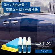 【ポイント5倍】カーシャンプー DTX ゴシゴシ不要5分放置 研磨剤ゼロで塗装に優しい ガンコな水垢 シリカ…