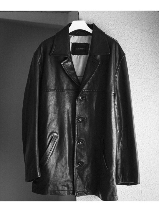 楽天市場】【SALE／50%OFF】ウォッシュド ラムレザー カーコート ADAM 