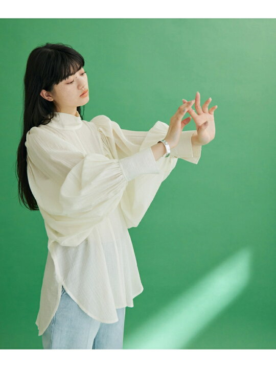 楽天市場】【一部直営店舗・WEB限定】2WAYボリュームスリーブブラウス 