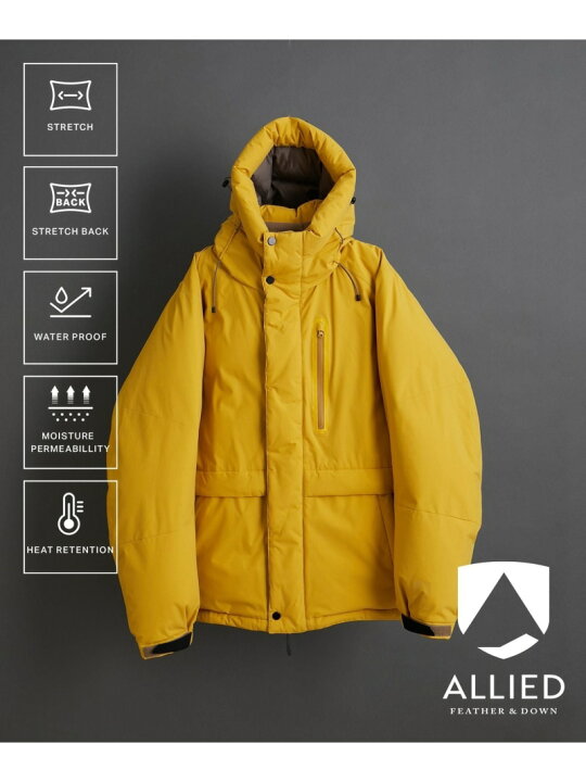 楽天市場】【ALLIED】700FP ショート フーディー ダウンジャケット 