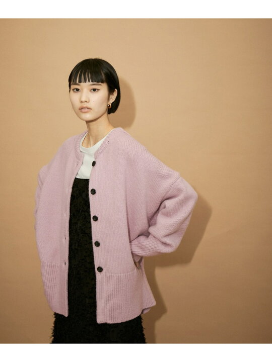 ADAM ET ROPE'（アダムエロペ）の「【WEB限定(一部店舗展開あり)】ローゲージクルーネックニットカーディガン（カーディガン/ボレロ）」 -  WEAR 新品 アダムエロペ ローゲージクルーネックカーディガン ADAM ET ROPE'アダムエロペ ローゲージクルーネックニットカーディガン