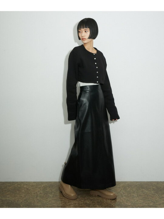 楽天市場】【SALE／40%OFF】フェイクレザーロングスカート ADAM ET 
