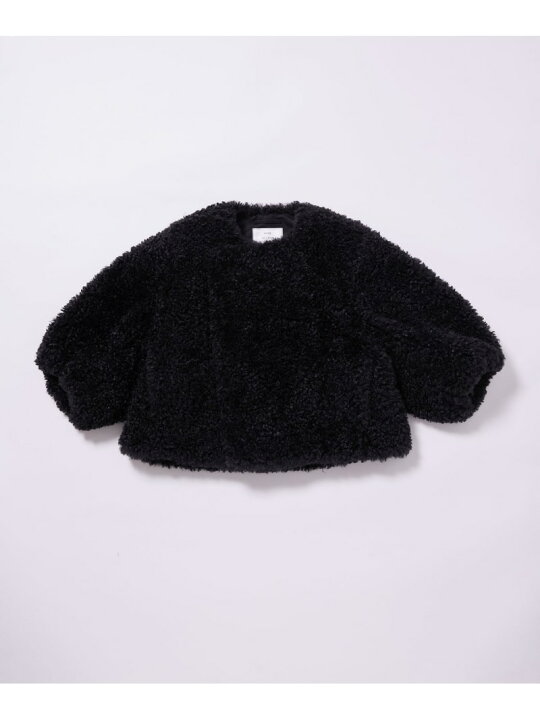 楽天市場】【HYKE】 FAUX SHEARLING CROPPED JACKET BIOTOP 