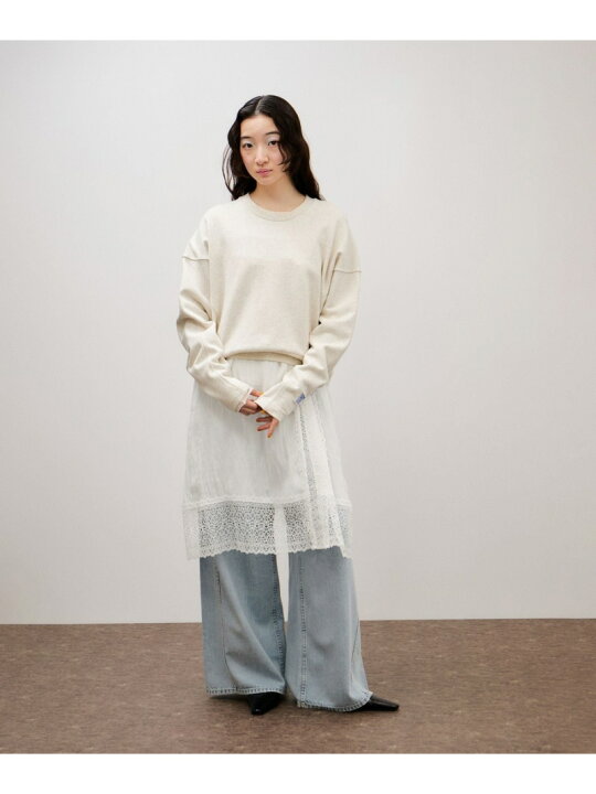 楽天市場】【サステナブル】レースワンピーススカート ADAM ET ROPE 