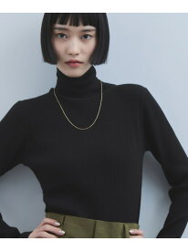 【WEB限定】・【サステナブル】エコベロRIBタートル ADAM ET ROPE' FEMME アダムエロペ トップス ニット レッド ブラック グレー パープル【送料無料】[Rakuten Fashion]
