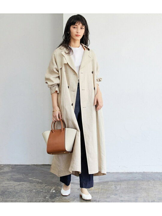 楽天市場】【SALE／70%OFF】リネントレンチコート ADAM ET ROPE 