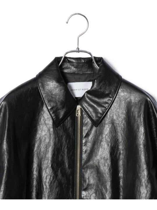 楽天市場】【SALE／30%OFF】フェイクレザーショートブルゾン ADAM ET 