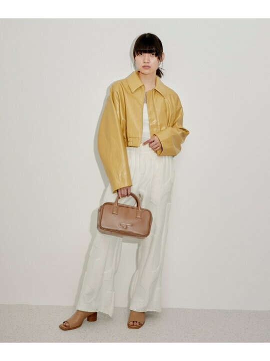 楽天市場】【SALE／30%OFF】フェイクレザーショートブルゾン ADAM ET 