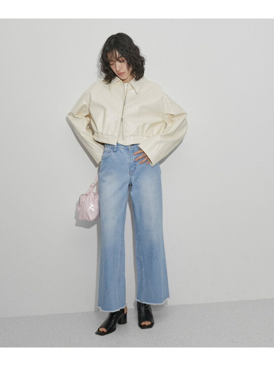 楽天市場】【SALE／30%OFF】フェイクレザーショートブルゾン ADAM ET 